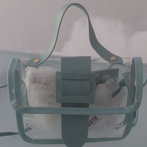 Beautiful  clear purse hand bag or a shoulder purse.